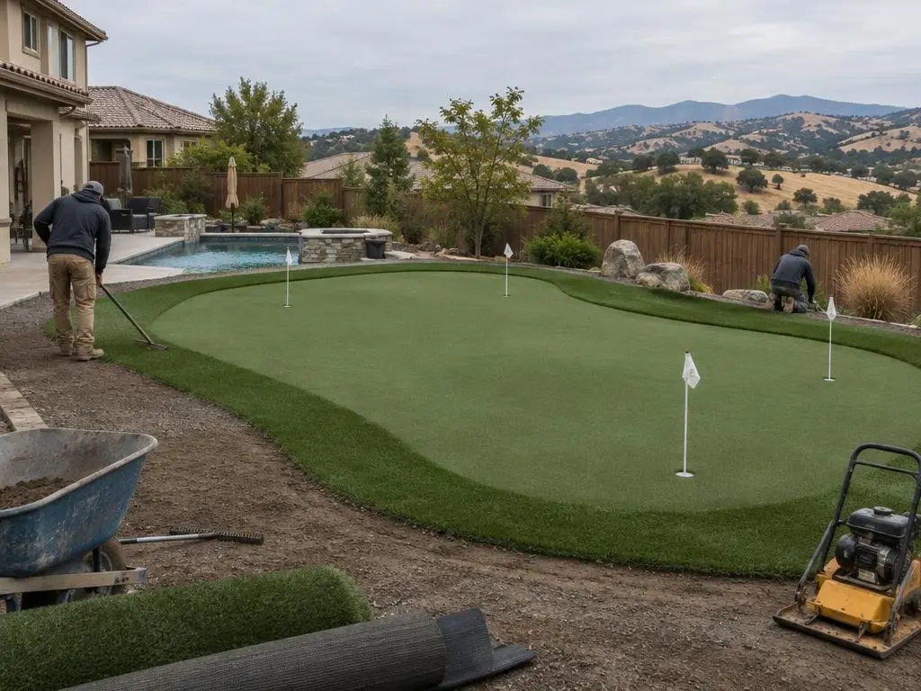 Backyard Putting Greens in Roseville, CA